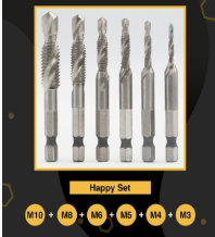 Set 6 uni brocas roscas disponible en Yaxa Mexico